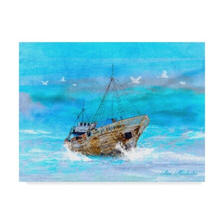 Trademark Fine Art Ata Alishahi 'Blue Sea' Canvas Art, 24x32 ALI22156-C2432GG